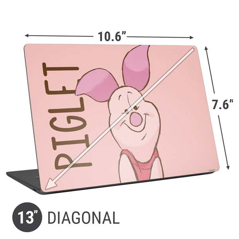 Disney Winnie the Pooh Piglet Portrait Universal Laptop 13in (10.6 x 7.6in) Skin